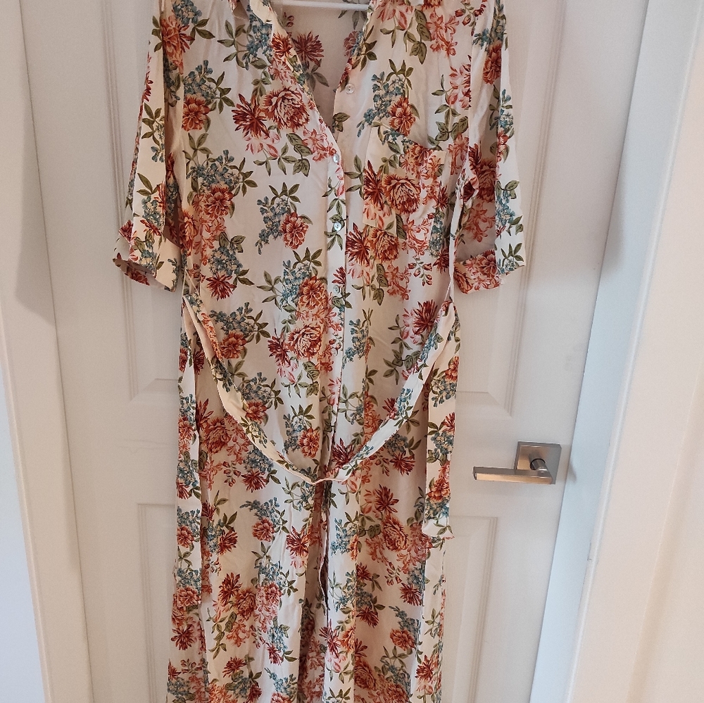 Zara shirt dress midi length NWOT